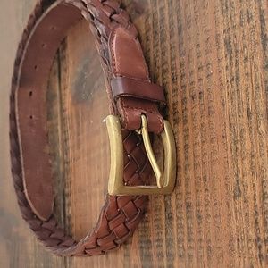 Mens Ralph Lauren Braided Leather Belt